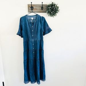 LoveShackFancy Blue Maxi Dress